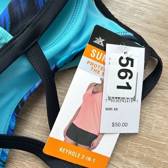 ZeroXposur Blue Swimsuit 2 in 1 Tank | SIZE XS - Picture 9 of 11